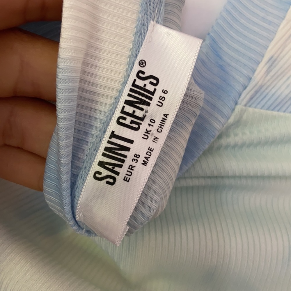 SAINT GENIES dress with ruched skirt in tie-dye - Picture 9 of 9